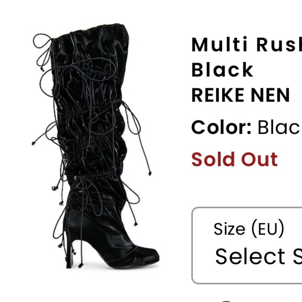 Reike Nen Black Heeled Boots